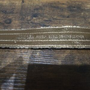 Michael Kors Gold Leather Belt